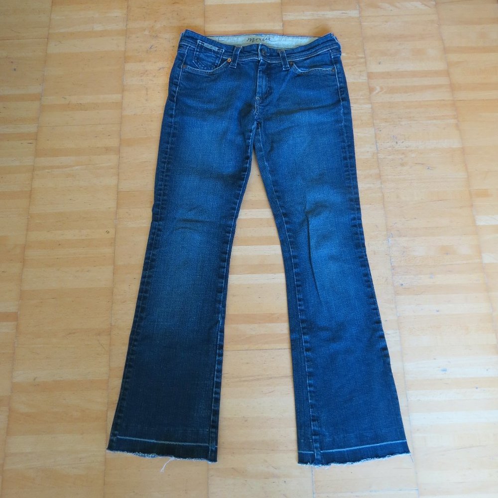 MAVI boot cut dark wash blue jeans 27